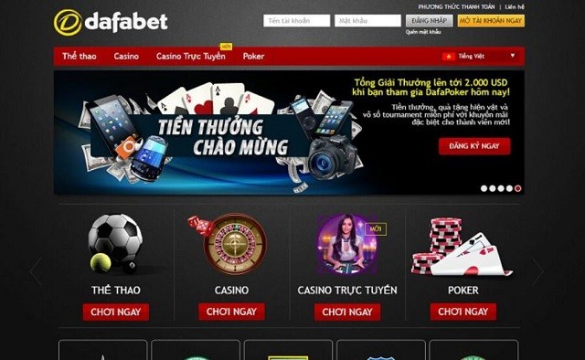 Rút tiền Dafabet qua ngân hàng