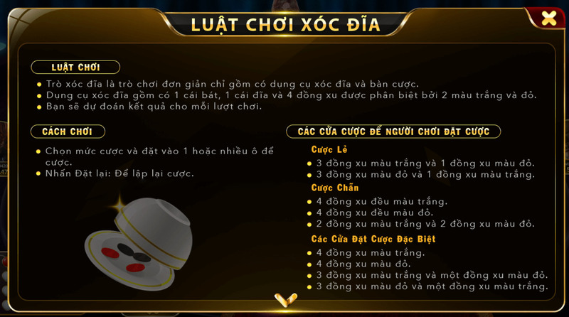 Luật chơi game xóc đĩa đổi thưởng Dafabet chi tiết